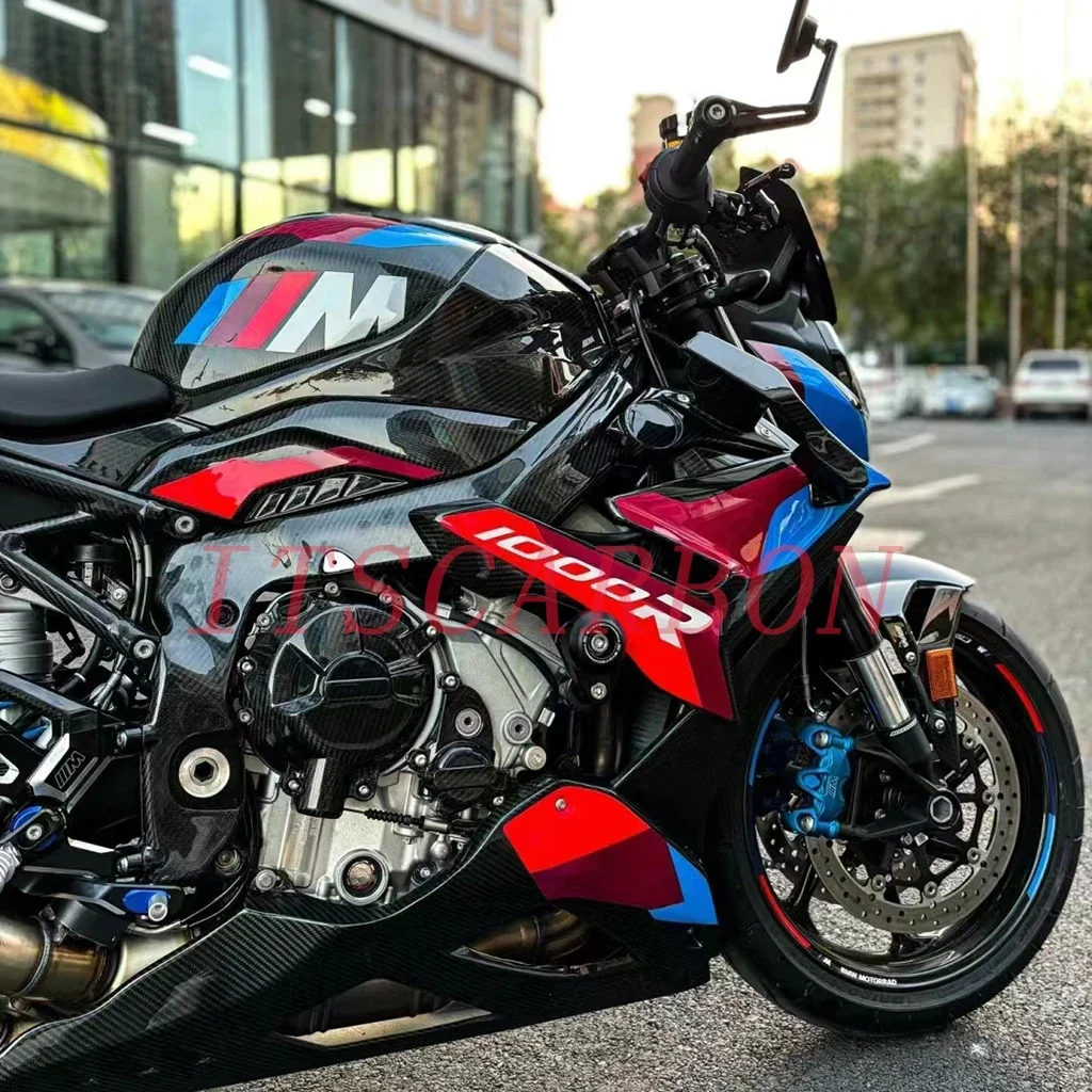 Motorcycle Wing Kit Carbon Fiber Winglets Rear Footrest Parts Fairing Fenders Cover Kits For BMW S1000R M1000R