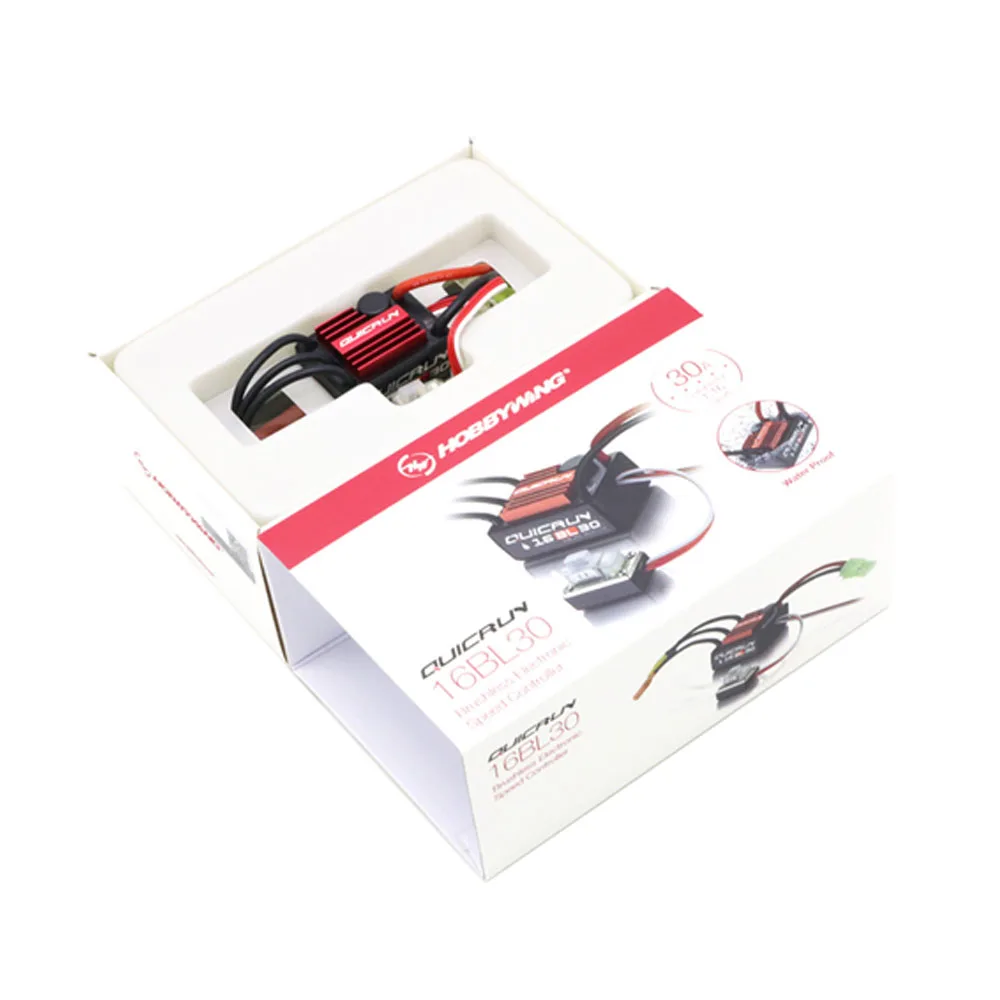 Hobbywing QuicRun 방수 브러시리스 ESC, 1/16 온로드, 오프로드, 버기, 몬스터 RC 카용, 16BL30, 30A