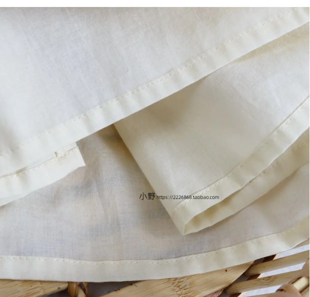 Long Bottoming Skirt Breathable Pure Cotton Lining Petticoat Summer Hanbok Large Hem Single Layer Underskirt Apricot Half Slip