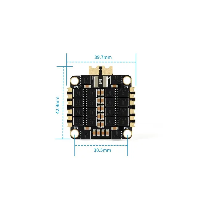 GEPRC GEP-BLS50A-4IN1 ESC 50A Blhelis 3-6S Oneshot125/Oneshot42/Mulishot/Dshot150/300/600 for RC FPV Freestyle Drone 5