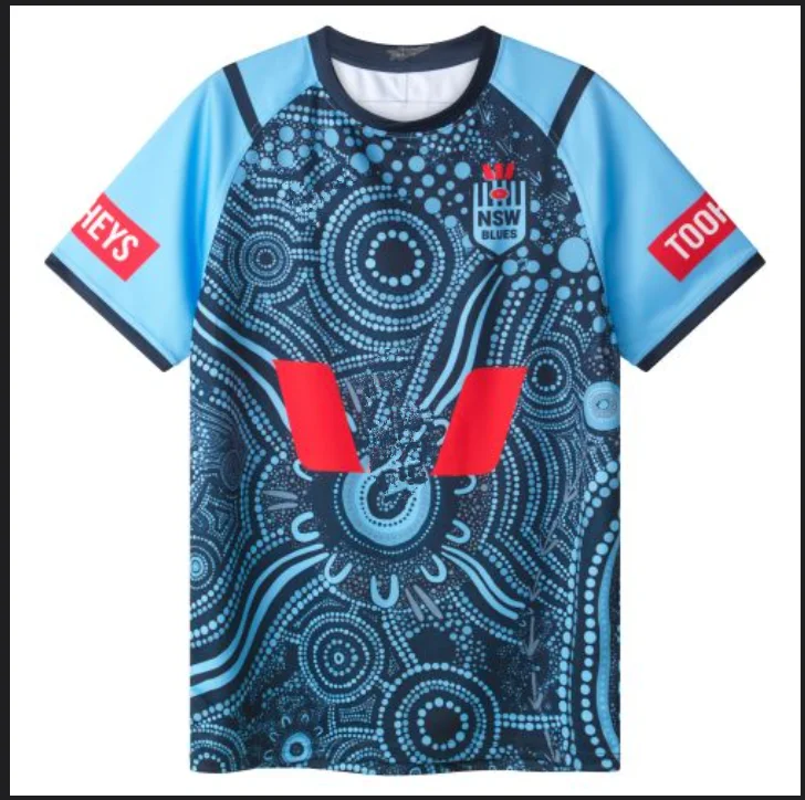 

2024 NSW Blues State Of Origin Home / Away / Indigenous / Training Rugby Jersey - Mens Size:S-5XL（Print Name Number）