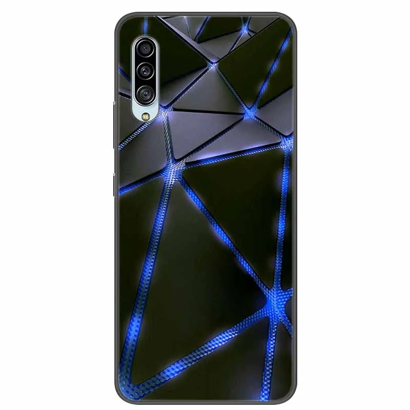 Sleek Black Fashion Soft TPU Silicone Phone Case for Samsung Galaxy A90 5G - 6.7