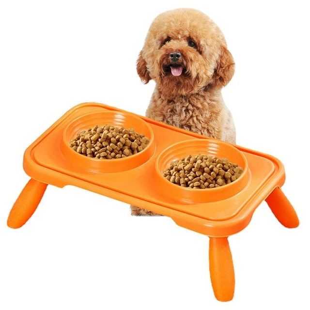 Dog Double Bowls Stand Height Adjustable Dogs Cats Lift Table Feeders Pet  Feeding Bowl Medium Big Dog Elevated Food Water Dish - AliExpress