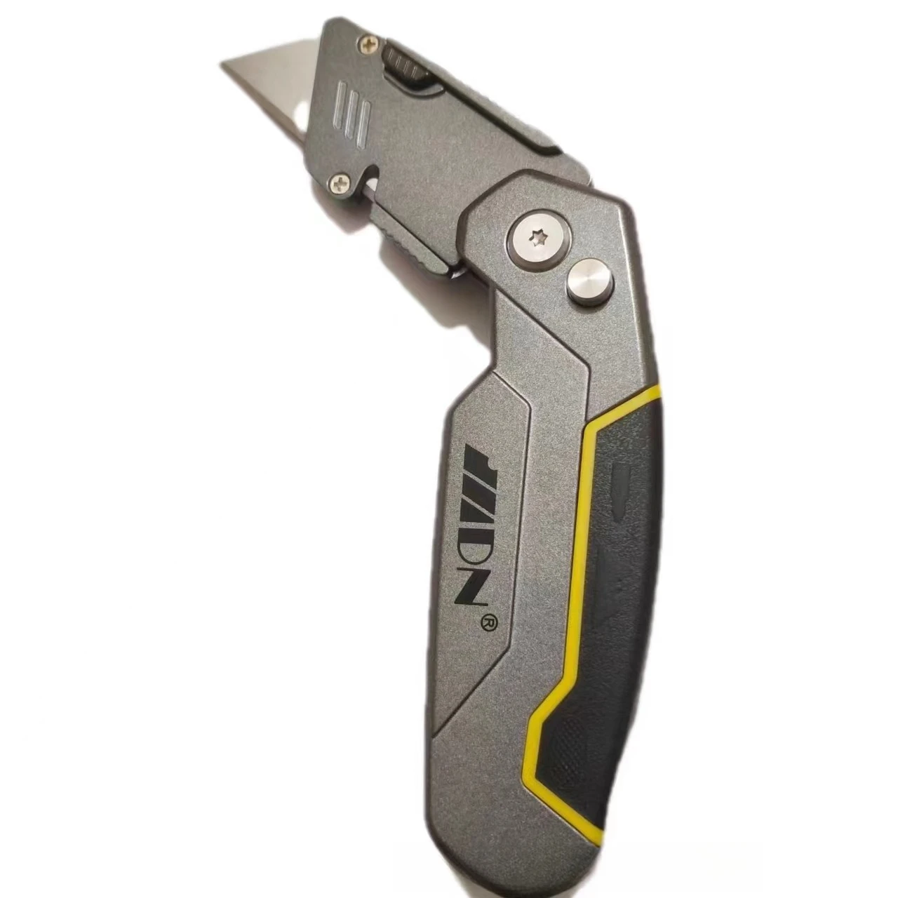 알루미늄 합금 다기능 접이식 유틸리티 나이프 (드라이버 비트 포함, 십자/평면 헤드, 종이 커터, 패키지 오프너)