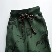Jumping Meters 2-7T Boys Girls Sweatpants Trousers Autumn Spring Dinosaur Drawstring Baby Trousers Pants Sport Harm Kids Pants 4