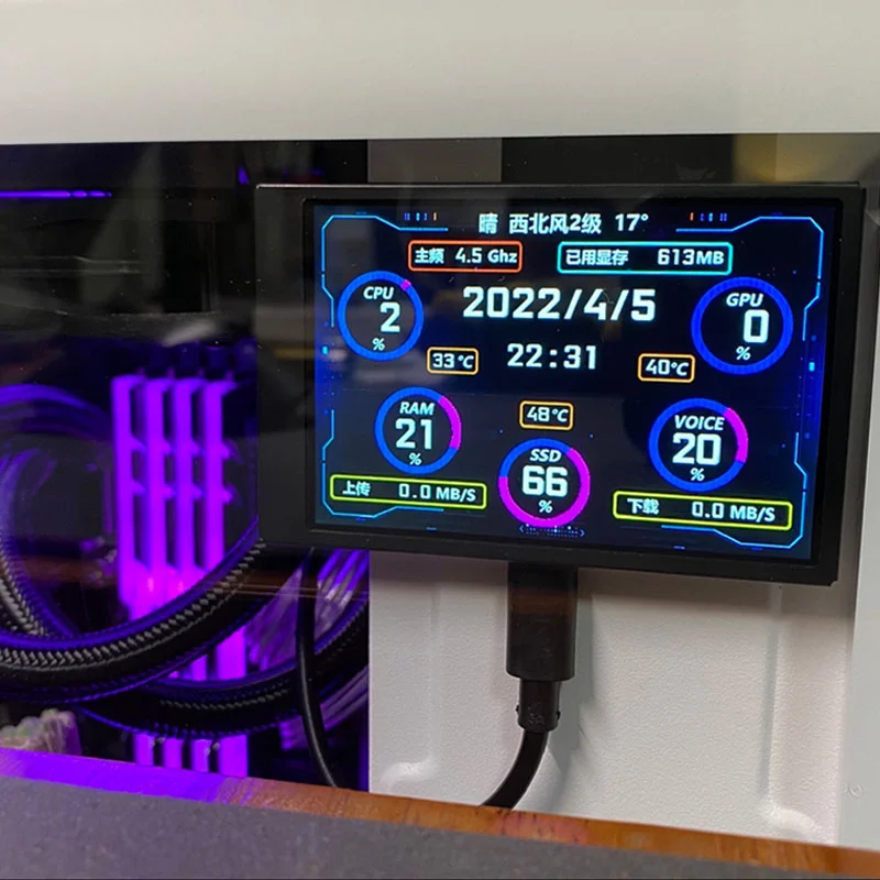 3.5 ġ ̴ PC , 320*480 IPS PC  ȭ, DIY PC  ĳ µ DATA LCD ÷