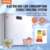 Chest Freezer, 10 Cu.ft Compact Deep Freezer, Free Standing Top Open Door Compact Freezers with 2 Removable Baskets & Adjustable 2