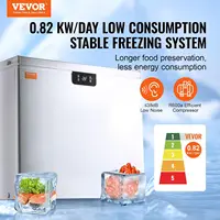 Chest Freezer, 10 Cu.ft Compact Deep Freezer, Free Standing Top Open Door Compact Freezers with 2 Removable Baskets & Adjustable 2