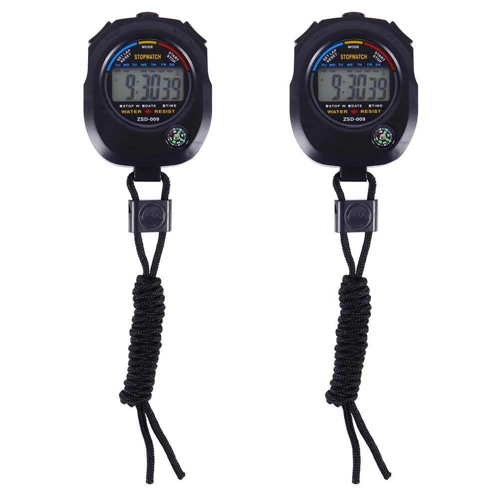 2PCS Practical Game Stopwatches Stopwatch for Matches Training
