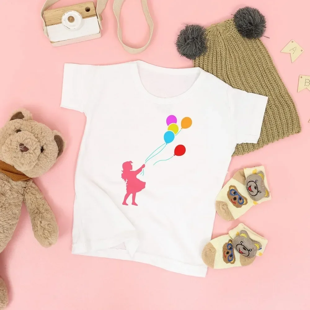 은행시 풍선 소녀 드로잉 스텐실, 8.3x11.7 인치, 은행시 그래피티 스텐실 플라스틱 페인팅 템플릿, 재사용 가능한 홈 벽 장식