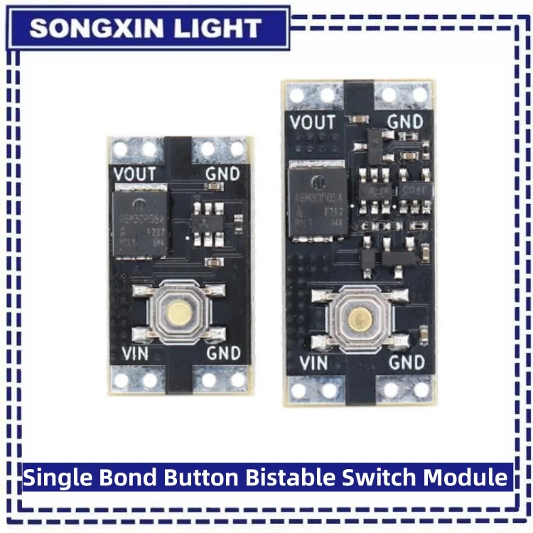 XL-10AL XL-10AH Single Bond Button Bistabiles Schaltmodul 3,5–5,4 V 4,5–26 V 300 nA 1,3 uA Last 10 A Low Power Micro One Key Switch – Detail 3