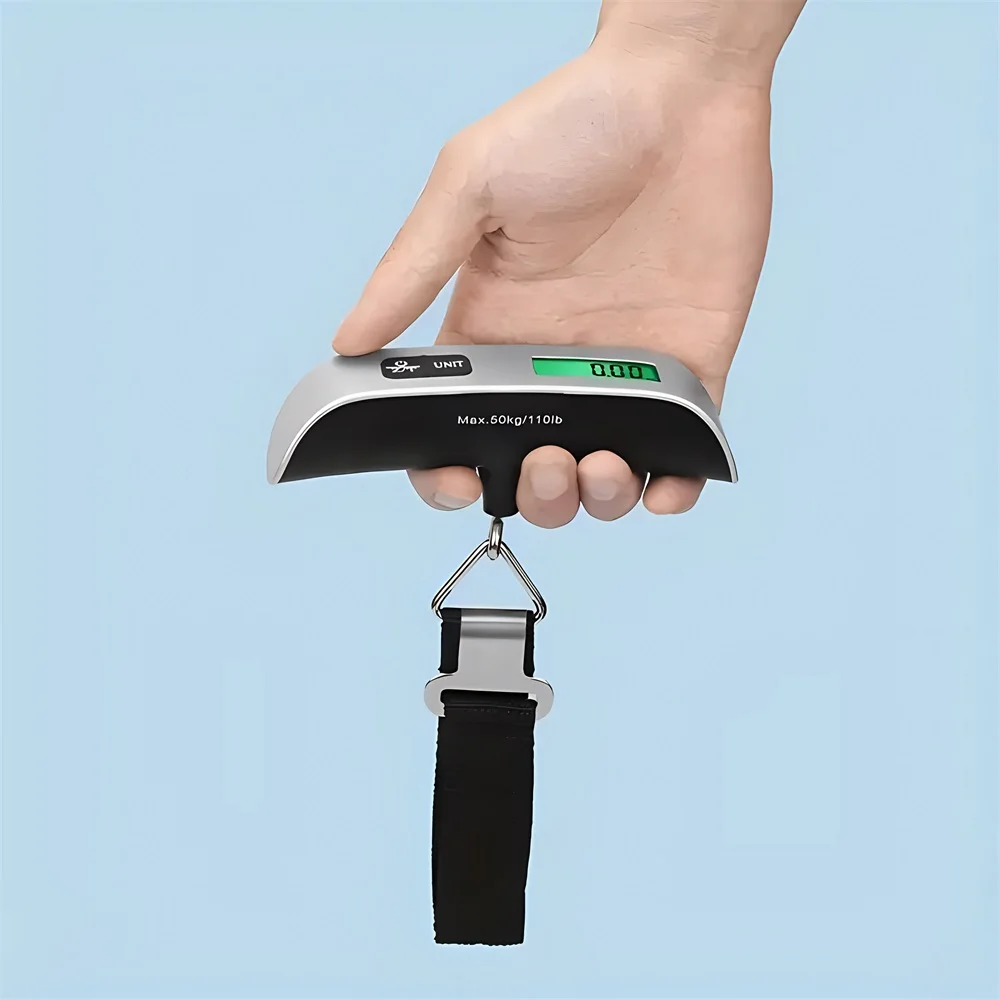 50kg-110Ibs Digital Electronic Scale,carry-on,shopping Fishing Travel Luggage and Bags,outdoor,airport,supermarket