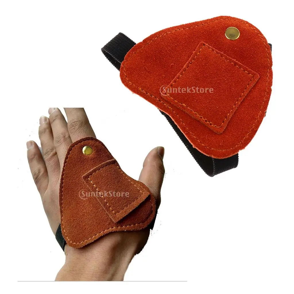 Bow Archery Hand Protector Guard Protective Glove Cow Leather Hunting Gloves