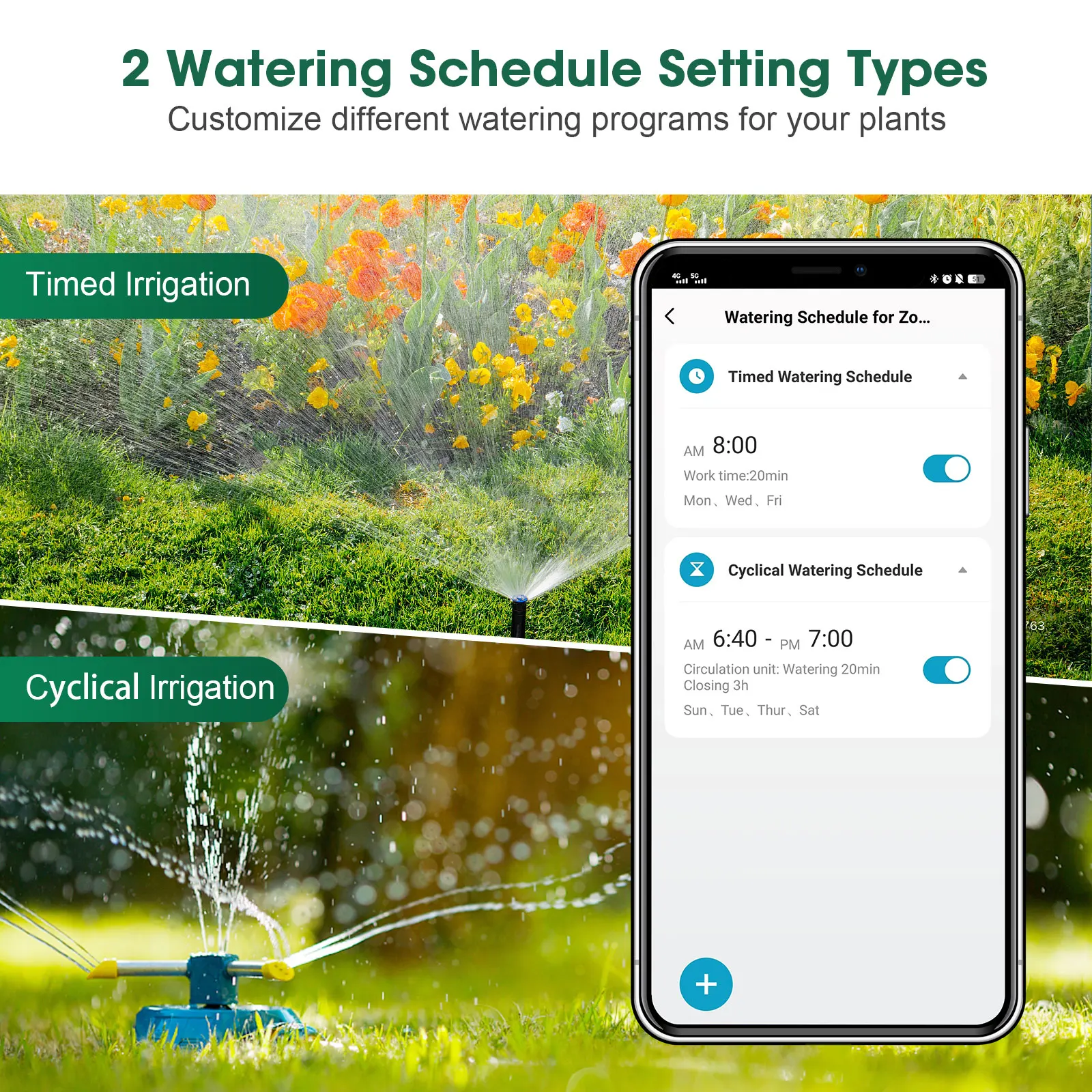Tuya Smart Zigbee Watering Timer Sprinkler Drip Irrigation System Irrigation Watering System Sprinkler Timer Garden