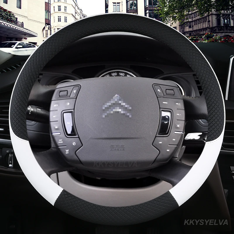 Coprivolante In Pelle Pu Per Citroen C4 Aircross C5 Aircross C3-Xr C4 Picasso C4 C5 C6 Accessori Auto