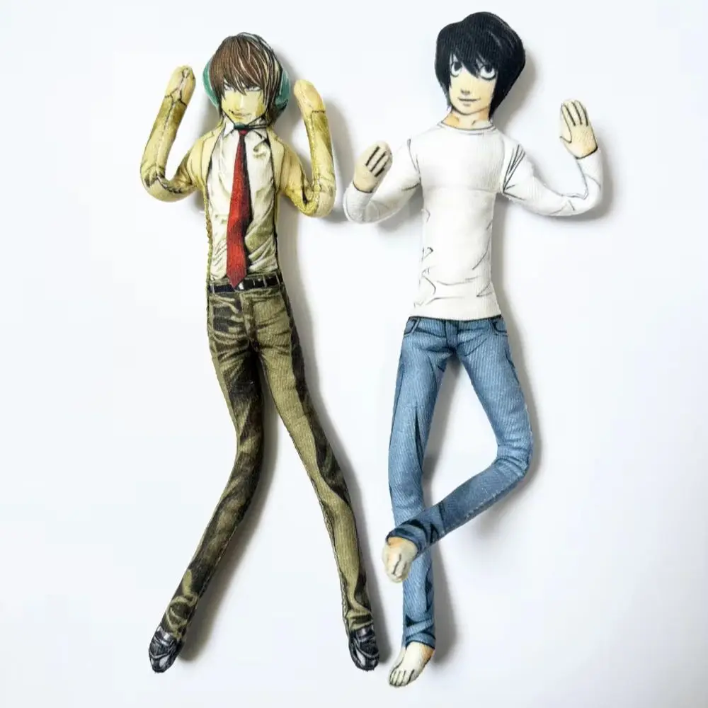 Anime Light Yagami L Plüschfigur, dünne, drehbare Form, Stofftier, Raumdekoration, Festivalgeschenk, 28 cm