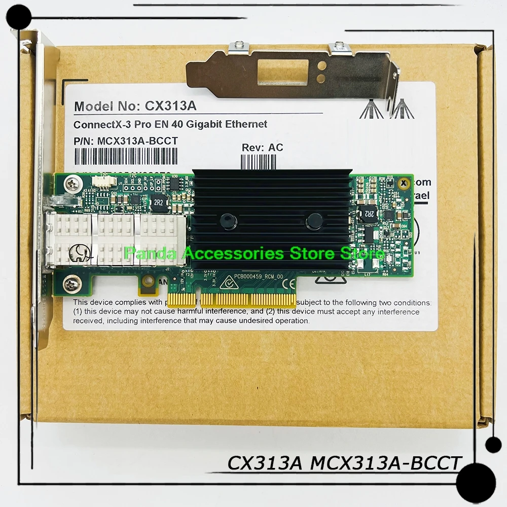 

ConnectX-3 Pro EN 40 Gigabit Ethernet QSFP PCIe3.0 x8, сетевая карта с одним портом, NIC CX313A стандарта