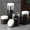 Vacuum Sealed Tank Coffee Bean Glass Sealed Jar Household Moisture-proof Air Extraction Airtight Container Coffee Set 3