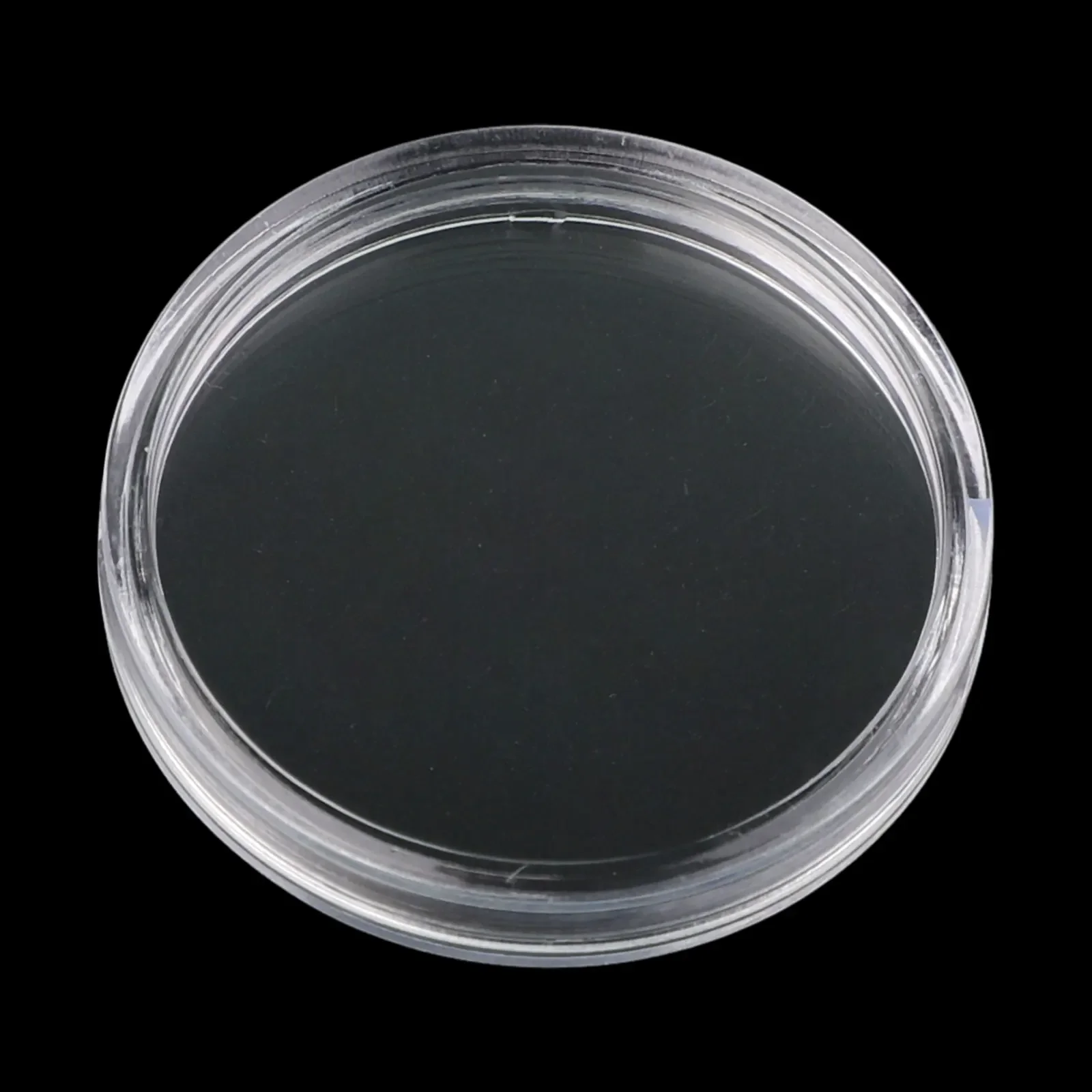 100Pcs Clear 32mm Coin Storage Boxes PS Capsules Portable Round Coin Holders *This Round Case Is Great For Storing Coins