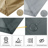 Balcony Privacy Screen Cover Fence Patio Waterproof Shade Cloth 95% UV Protection Shield Deck Shade Sail Garden Porch Pool Decor 3