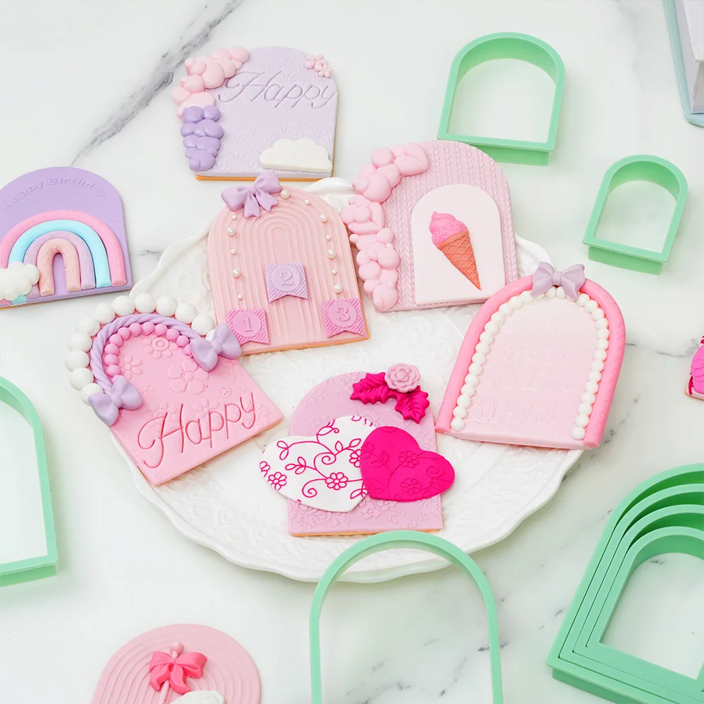 Juego De 8 Cortadores De Galletas En Forma De Hoja - Para Repostería, Fondant, Arcilla Polimérica