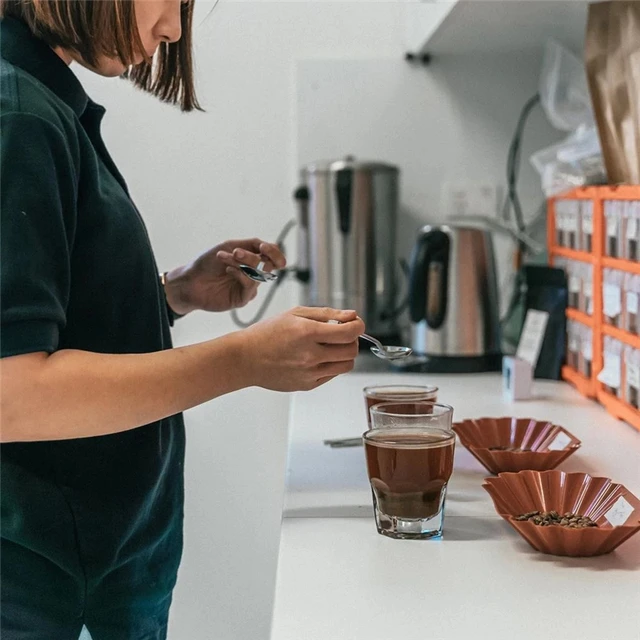 Kávébab Tálca Babbab Megjelenítve Cupping Minta Mérő Tárolás Tálaló Edény Snack Műanyag Sült Sütéséhez - Image 5