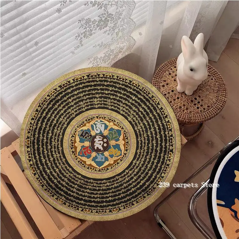 Coussin rond marocain élastique, divers usages, bohème, tatami