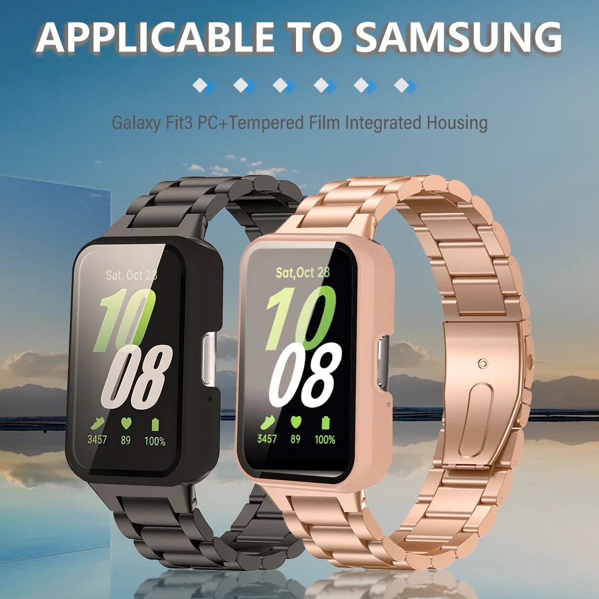 Premium Smartwatch Protective Cover with Tempered Glass - Anti-Fall & Scratch-Resistant