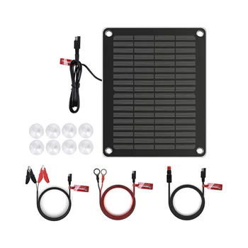 Renogy 5 Watts Portable Solar Battery Charger Maintainer, Backup for Car Boat Marine Motorcycles Truck 1