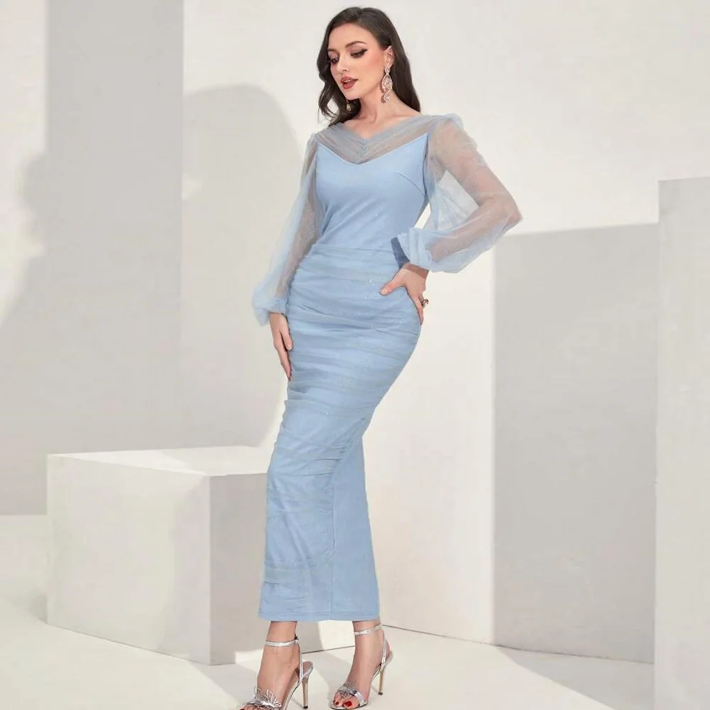 

Mignon Satin Mermaid Sweetheart Cap Straps Prom Gown Ankle-length Tulle Formal Elegant Party Evening Dress for Women 2023