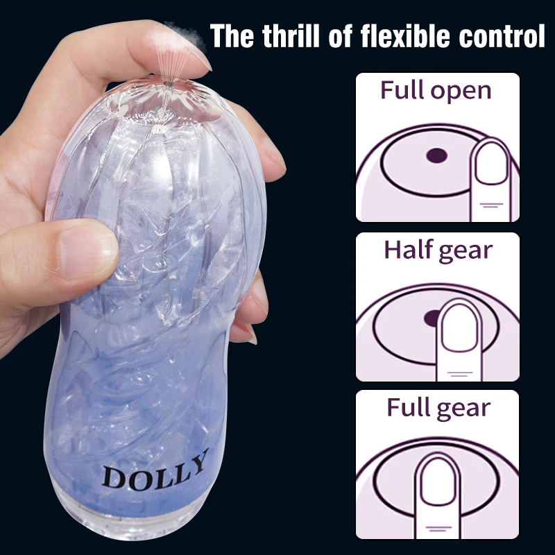 Male Masturbating Cup Silicone Portable Sucking Masturbator Soft Vagina Masturbation Sex Toy