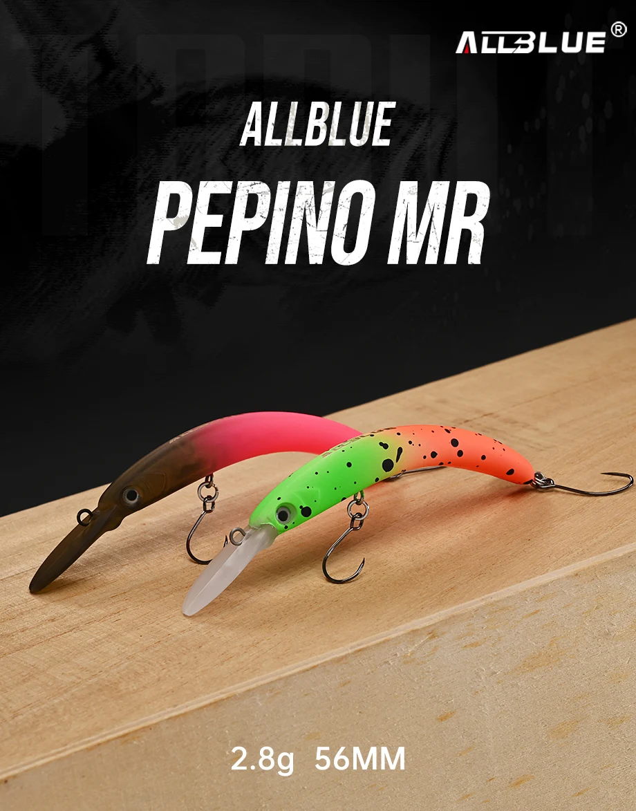 ALLBLUE PEPINO MR 56mm 2,8g Schwimmender Crankbait Wobbler Angelköder Süßwasser Minnow Künstlicher Harter Köder Forellen-Angelzubehör – Detail 1