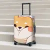 Kawaii Anime Shiba Inu Suitcase Cover cute manga aesthetic Practical Travel Protection Luggage Accesories Holiday 1