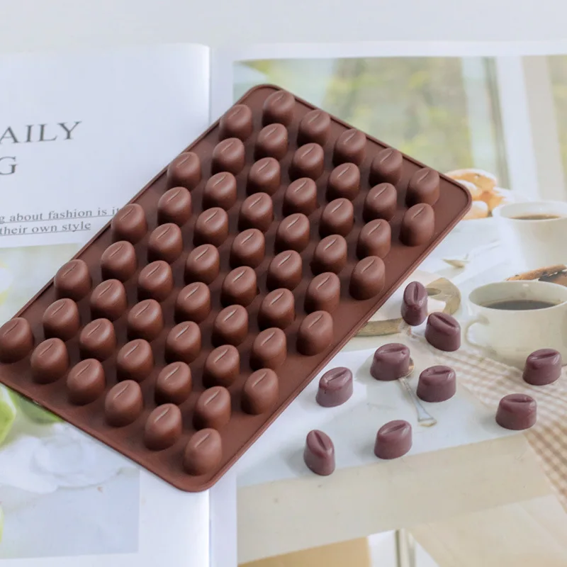 Mini Coffee Beans Silicone Mold for Chocolate, Candy, and Baking Decoration