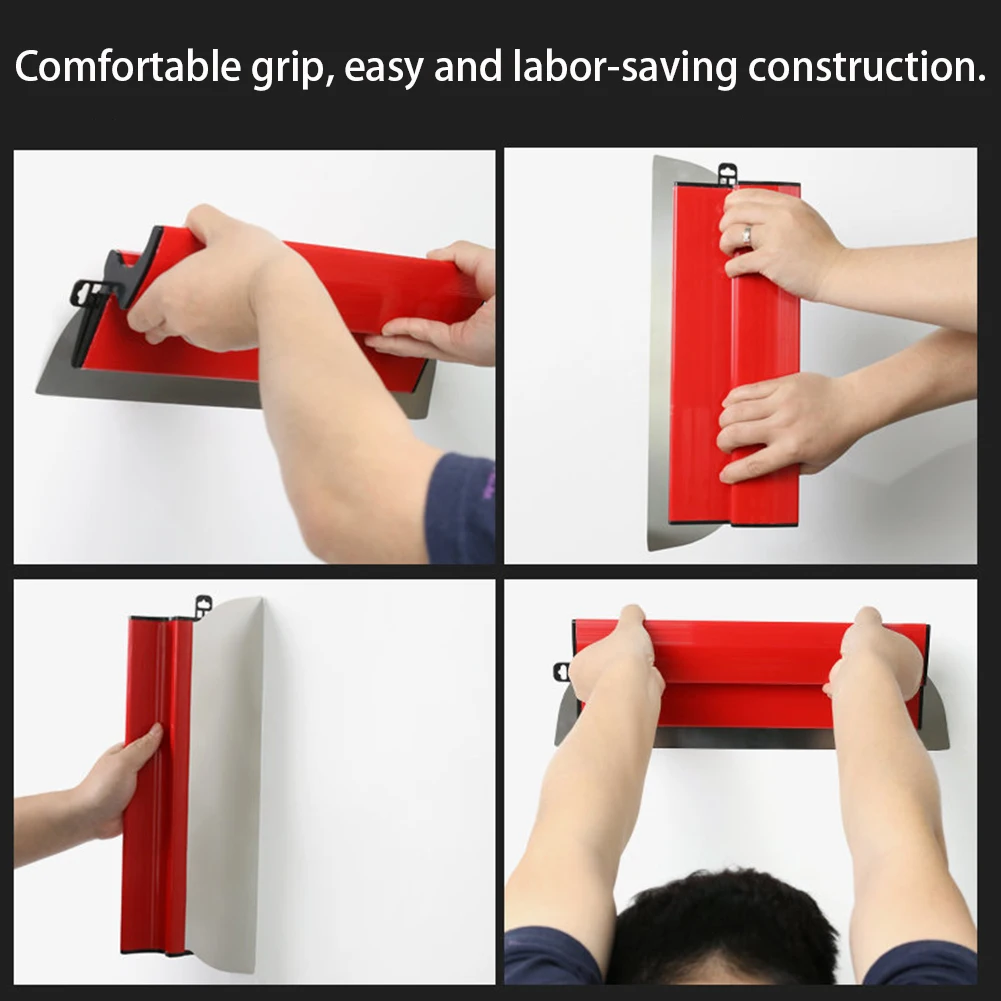 Description Picture 6 of item25/40cm Skimming Blade Stainless Steel Blade Putty Scraper Knife Ergonomic Comfort Grip Plastering Drywall Blade for Wall Tool
