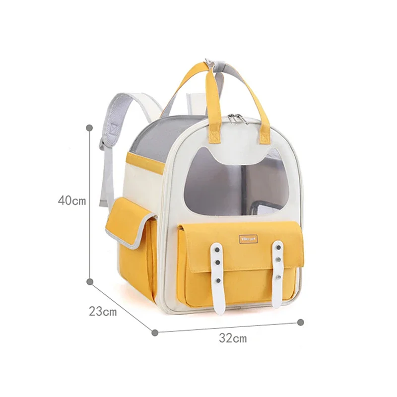 Pet Cat Carrier Bag Cat Backpack Breathable Portable For Cats Small Dogs Carrying Pet Supplies Outdoor Travel Backpack