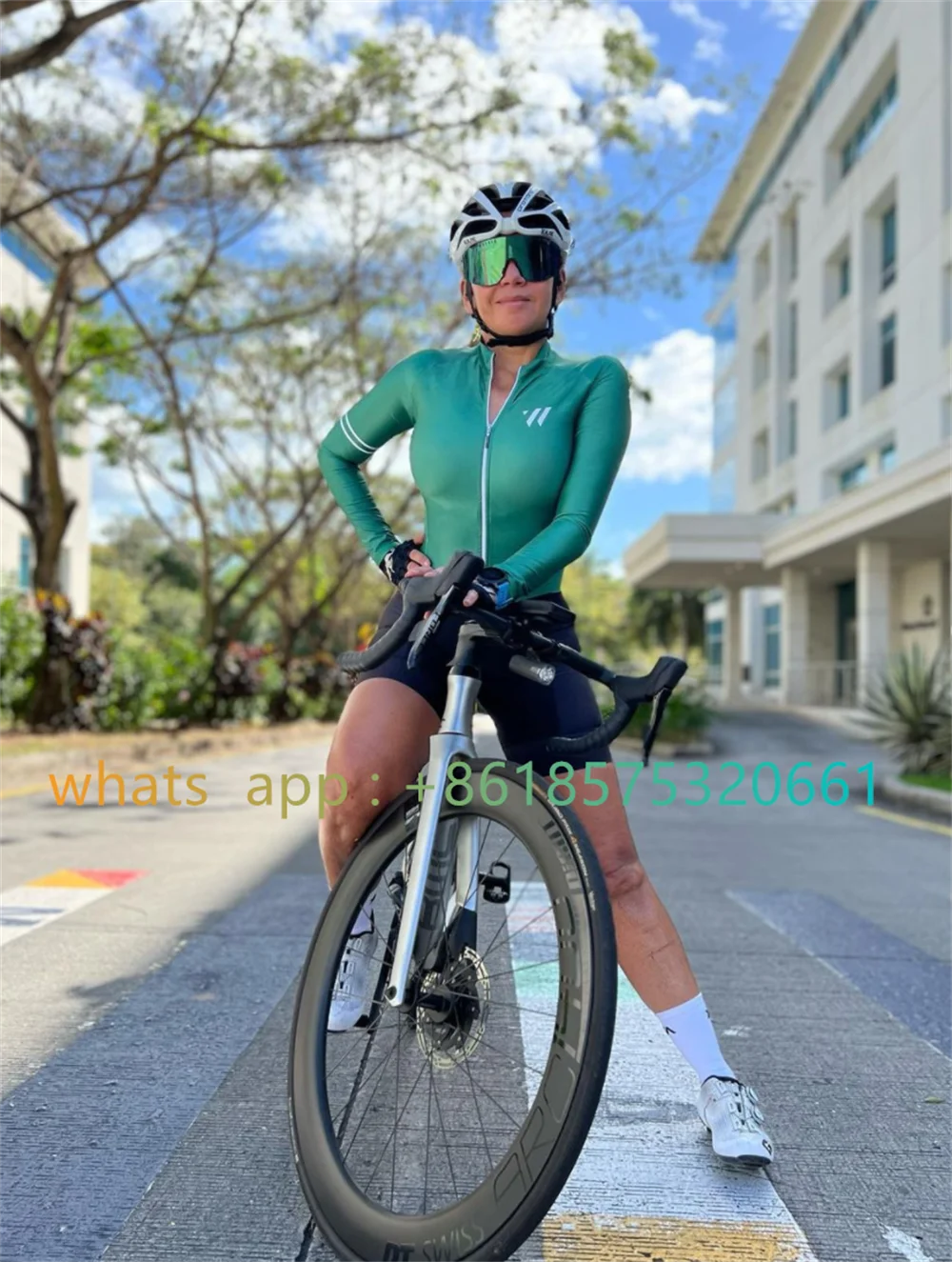 Triathlon Suit Women's Pro Cycling Jumpsuit Long Sleeve