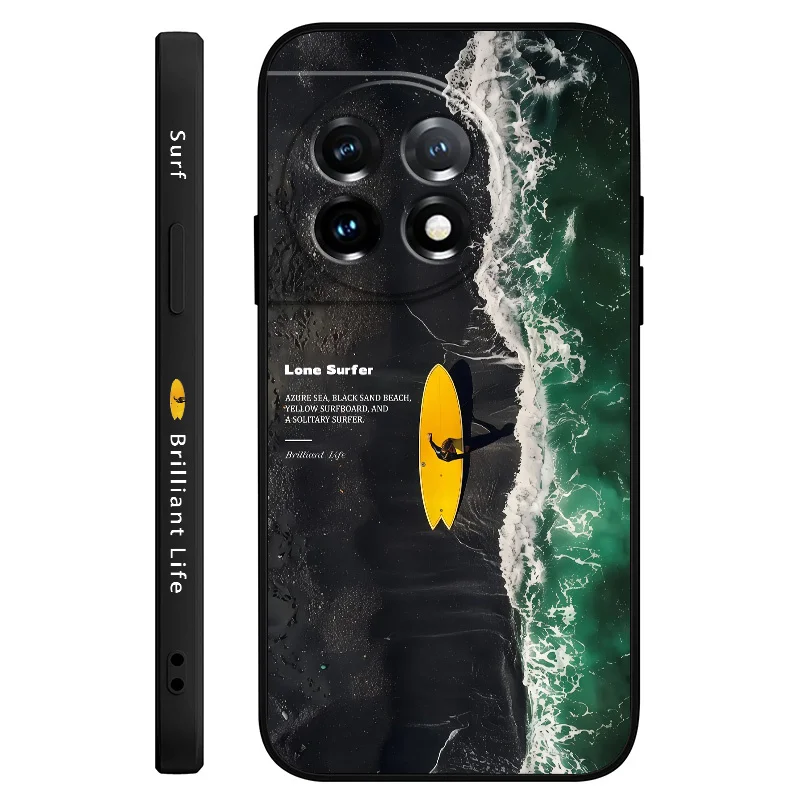 Lonely Surfing Liquid Silicone Phone Case – Premium Protective Cover