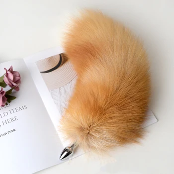 Separable Metal Anal Plug Real Fox Tail Role Play Butt Plug Anal Sex Tail Adult Products Sex Toy for Woman Couples Men Sexy Shop 2