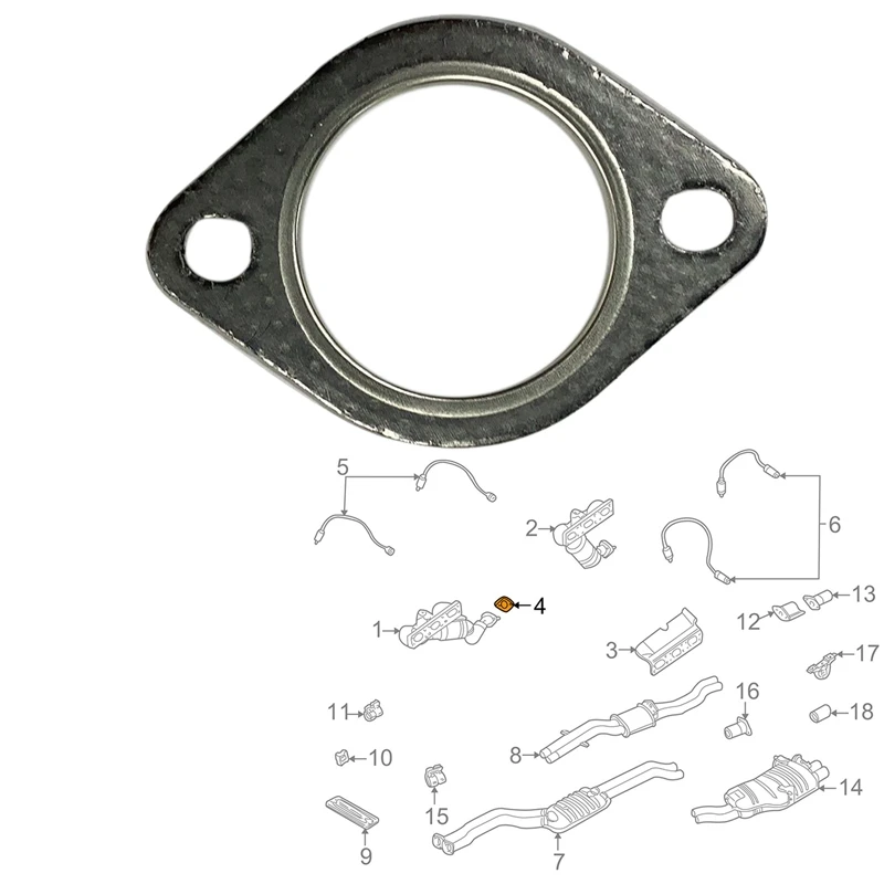 For BMW E36 E39 E46 E53 E70 E83 E85 Exhaust Manifold Gasket 18107502346 Set Of 2