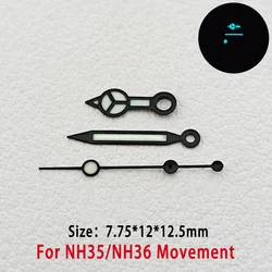 Enhanced Blue Luminous Watch Dial with Calendar - 28.5mm for Face Modification Parts (30)