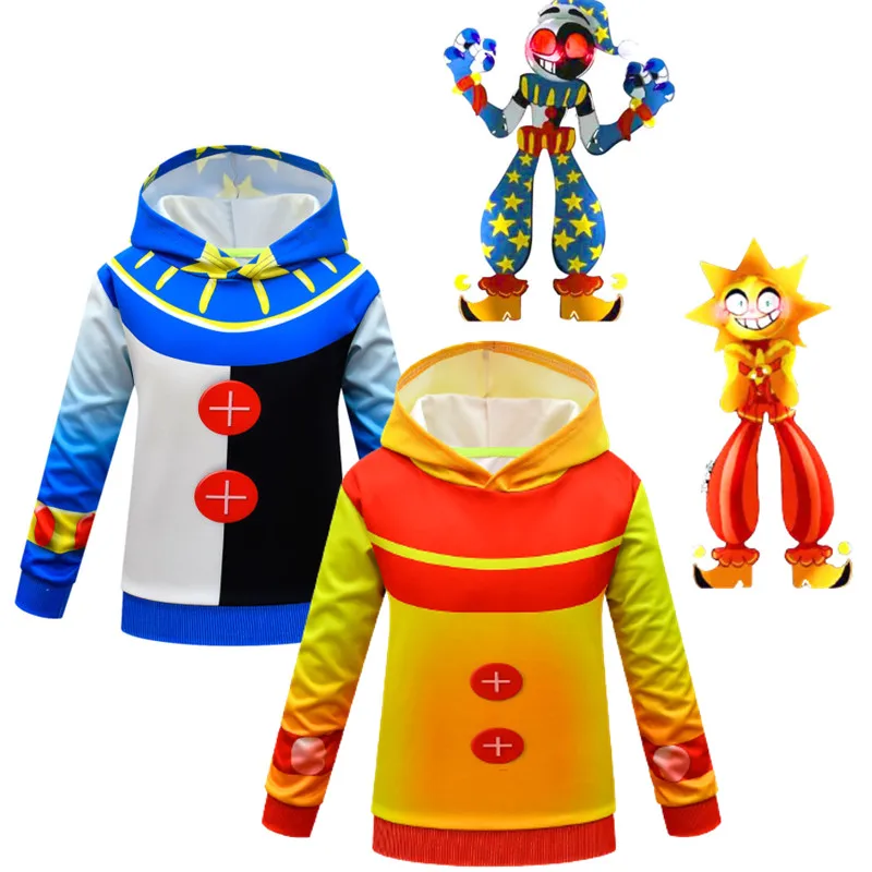 Halloween Costume Fnaf Sundrop Hoodies FNAF Sunrise Moondrop BOSS