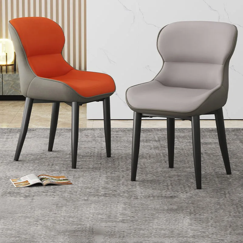 

Light luxury dining chair home furniture back modern simple desk and chair Nordic leather bedroom makeup chair chair