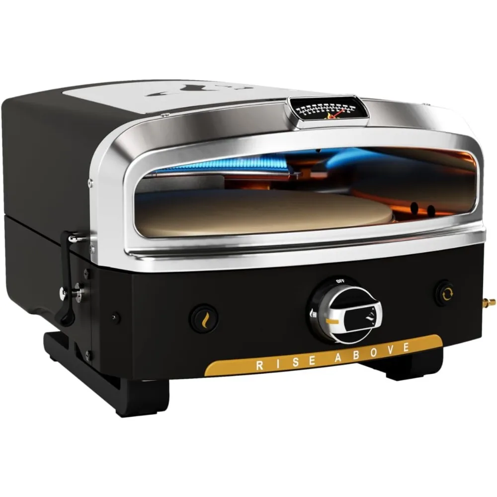 Versa 16 Propane Gas Outdoor Pizza Oven with Rotating Cooking Stone Portable Appliance for all Outdoor Kitchens