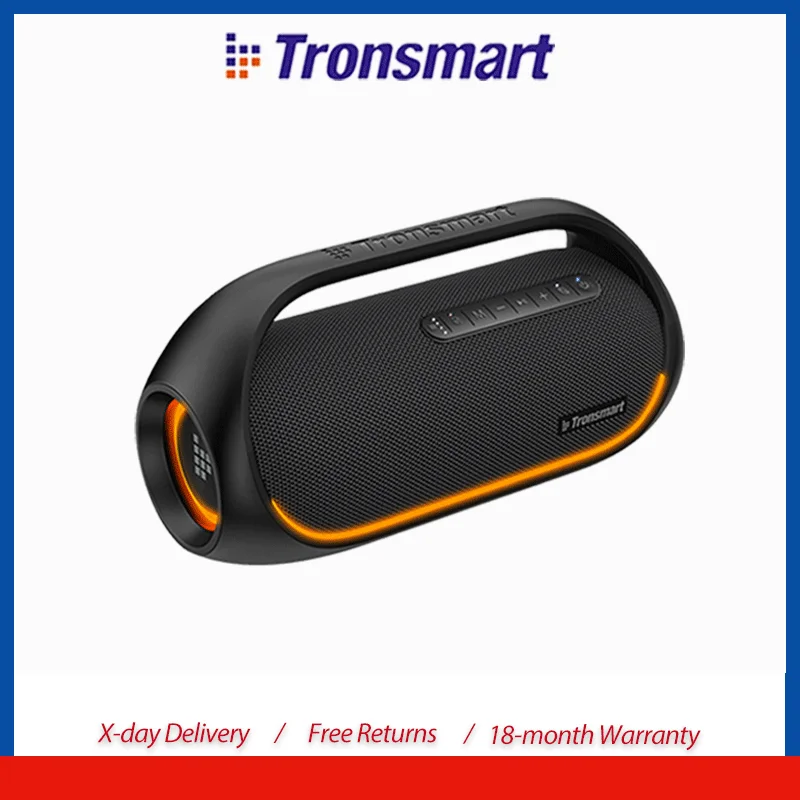 Enceinte Bluetooth Tronsmart Bang 60W pour l'extérieur, enceinte de fête avec audio haute résolution, basses puissantes, contrôle par application, poignée portable 1