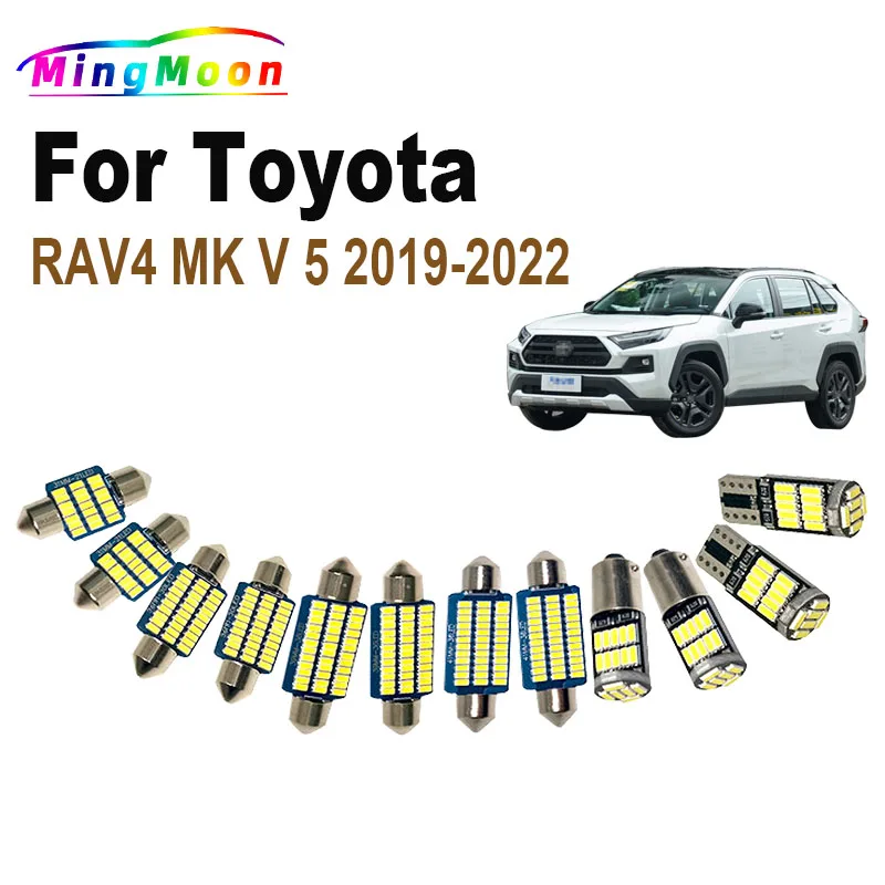 

8 шт., автомобильная лампа для Toyota RAV4 MK V 5 2019 2020 2021 2022