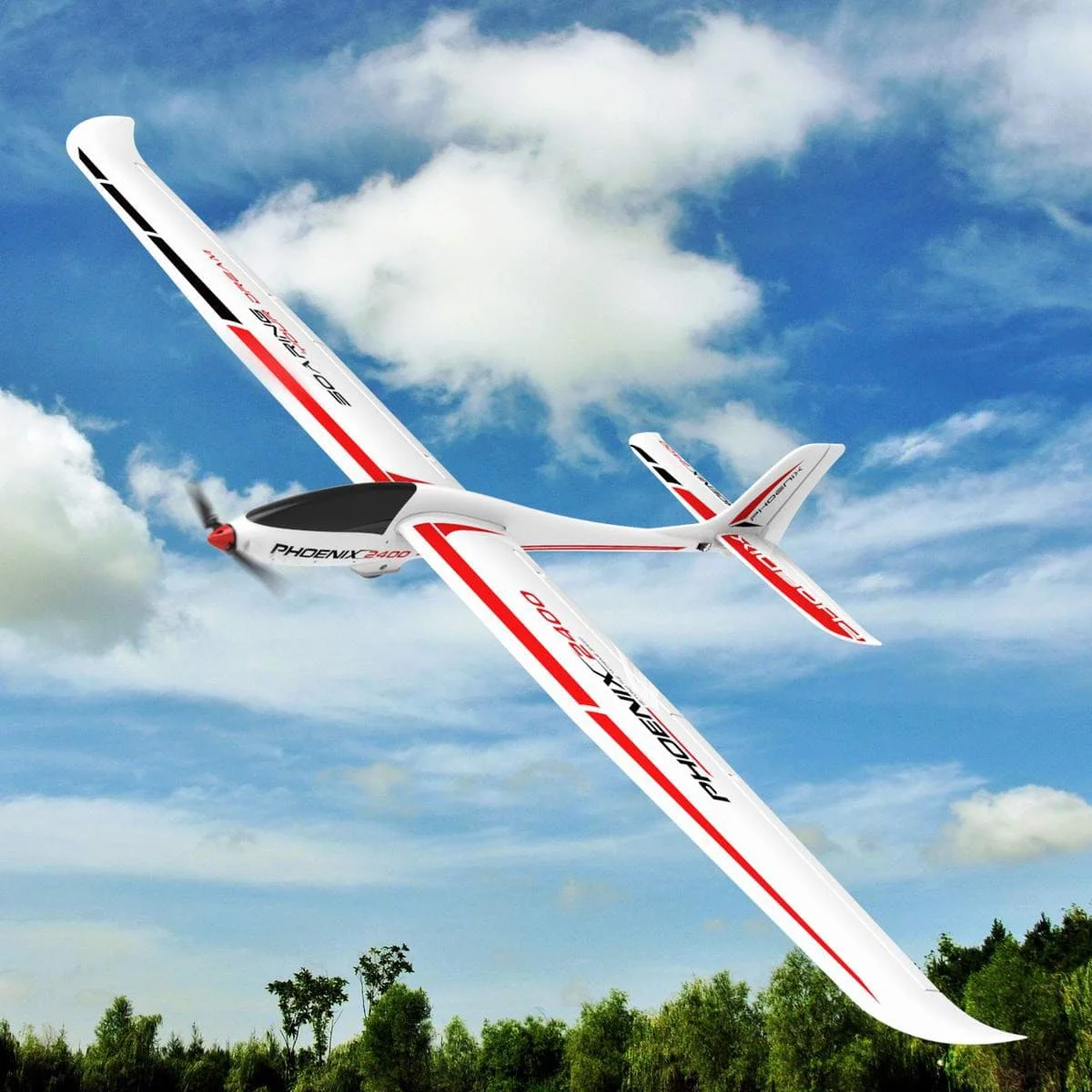 VOLANTEXRC RCプッシャーグライダー飛行機 Phoenix2400 電動セイル