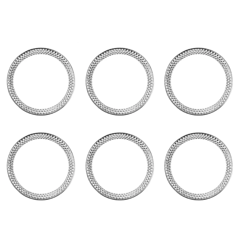 6X Engine Start Storage Switch Button Ring Trim Cover Per Land Rover Range Rover Sport 2014-2018 Range Rover- L405