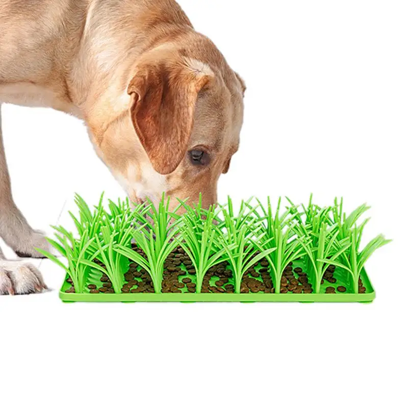 Grass Snuffle Pad For Dogs Silicone Snuffle Grass Pad Silicone Mats For Cats Non-Slip Large Medium Small