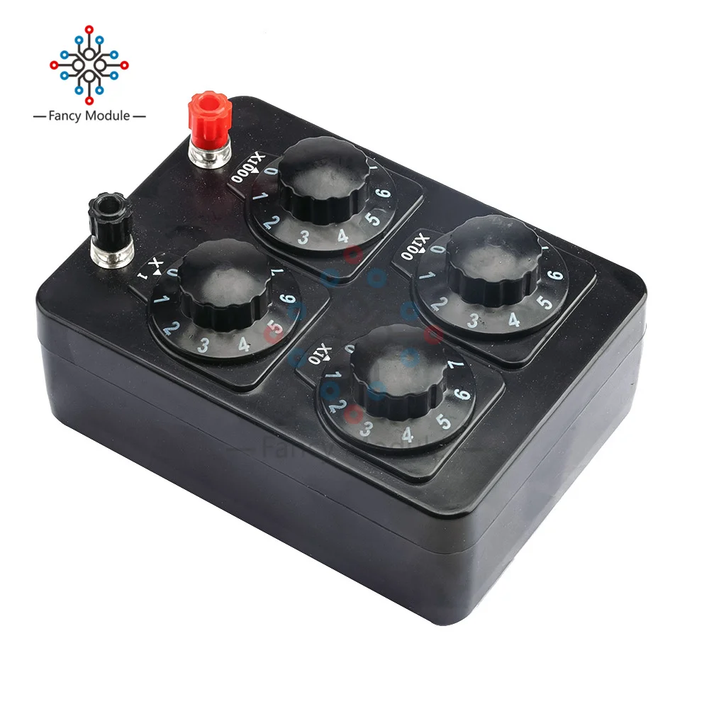 0-9999 Ohm Simple Resistance Box Precision Variable Decade Resistor Teaching Instrument